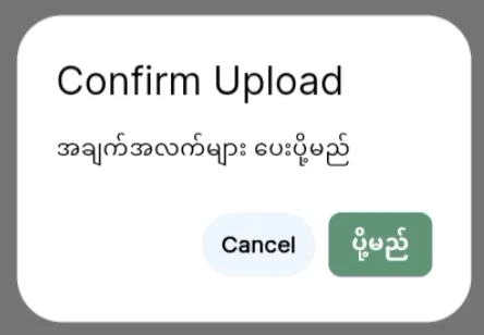 Confirm Upload